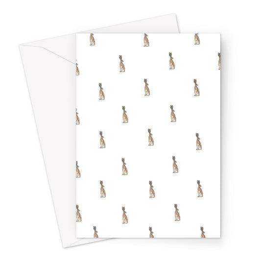 Hares Greeting Card