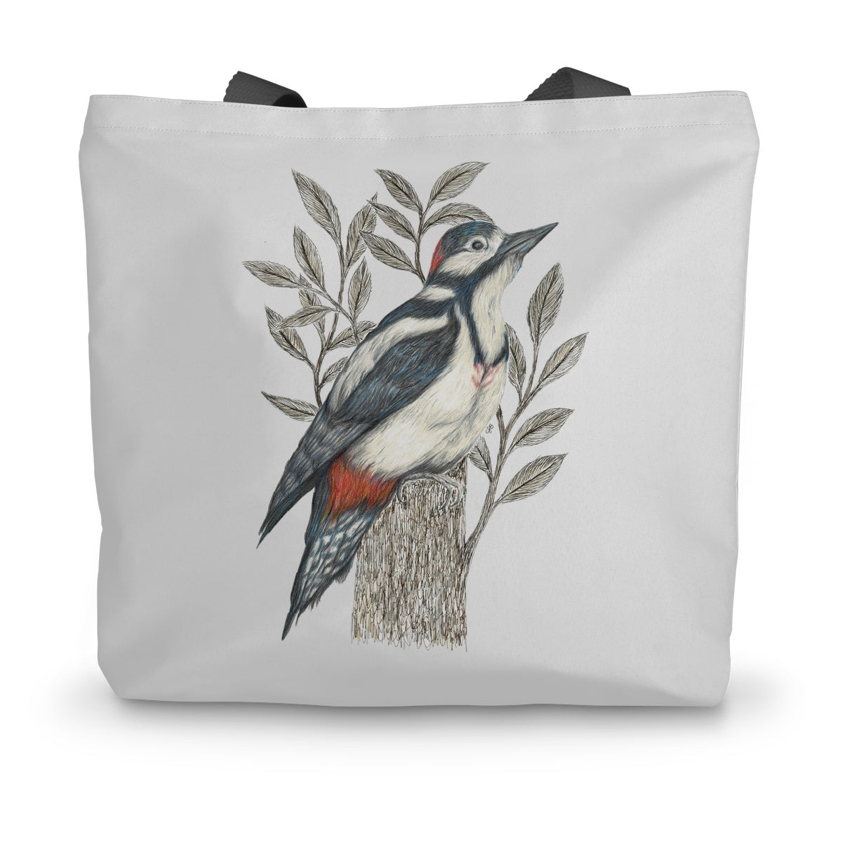 Woodpecker Canvas Tote Bag