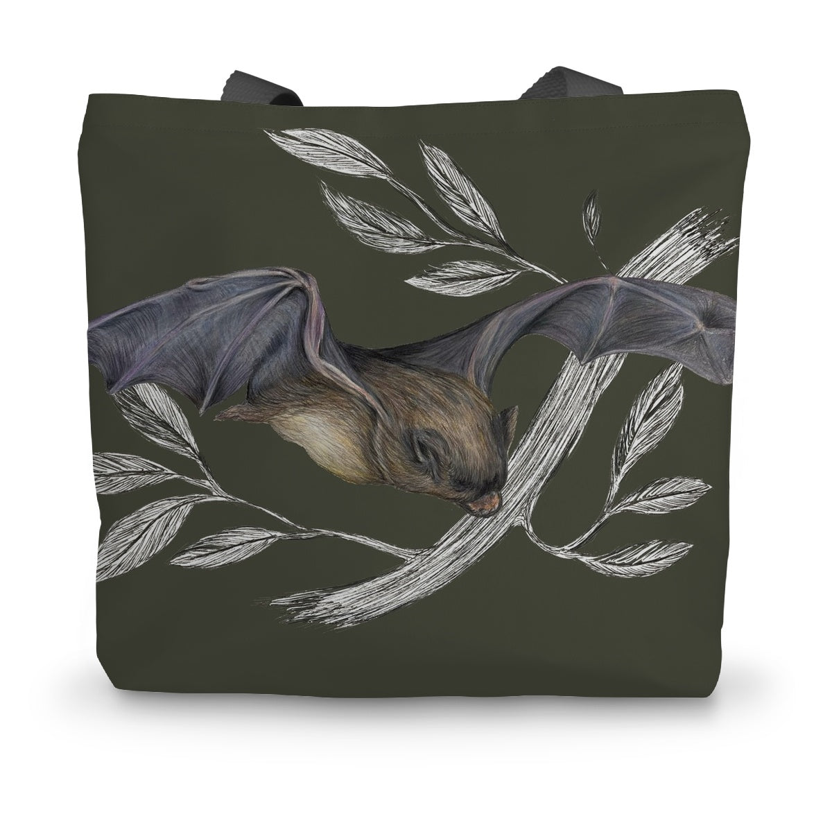 Bat Forest Canvas Tote Bag