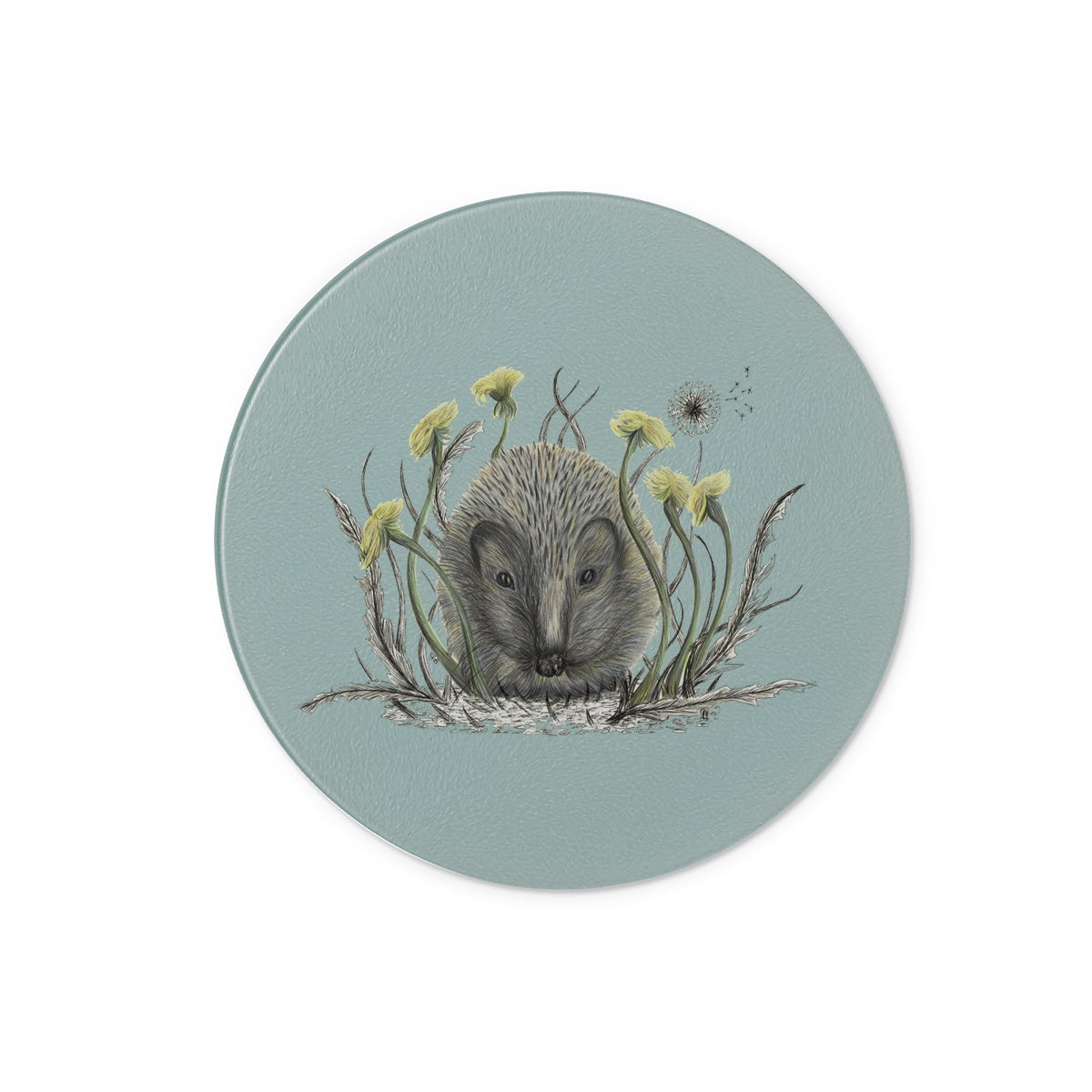 Hedgehog Glass Chopping Board