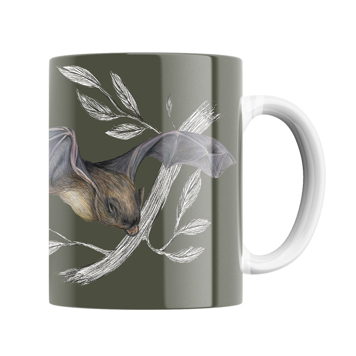 Bat Mug (Slate Purple Forest)