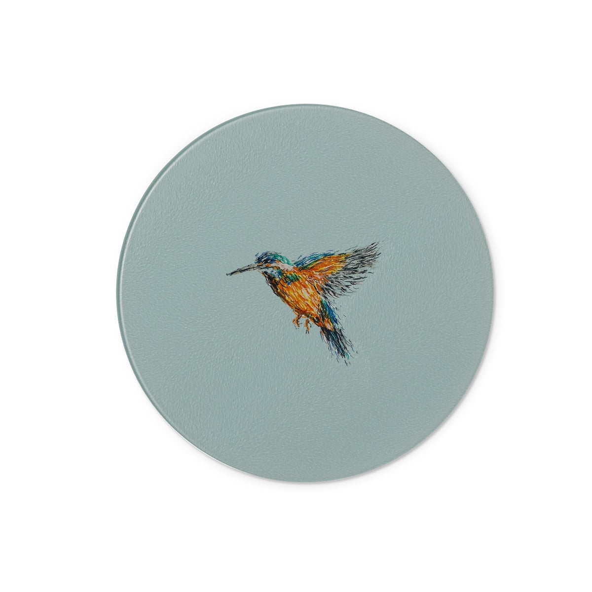 Kingfisher Glass Chopping Board