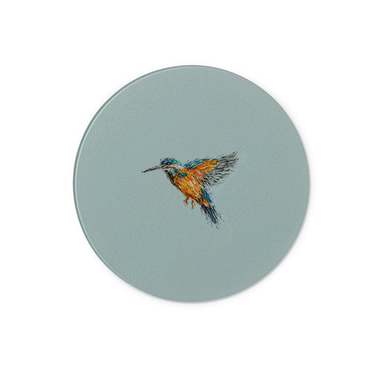 Kingfisher Glass Chopping Board