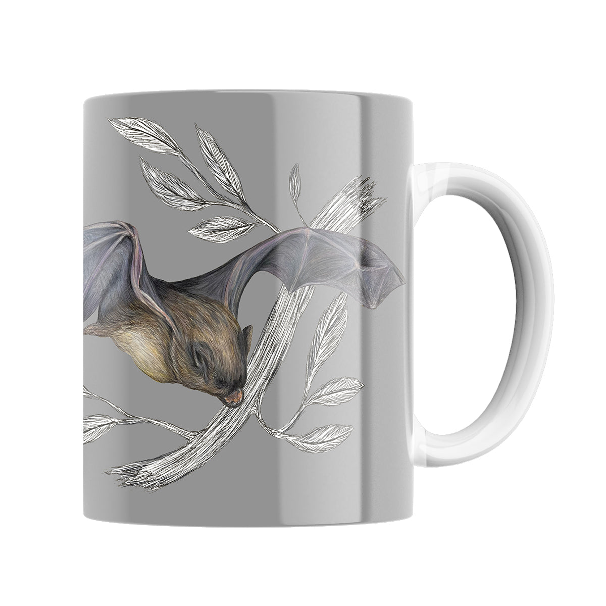 Bat Mug (Slate Purple Forest)