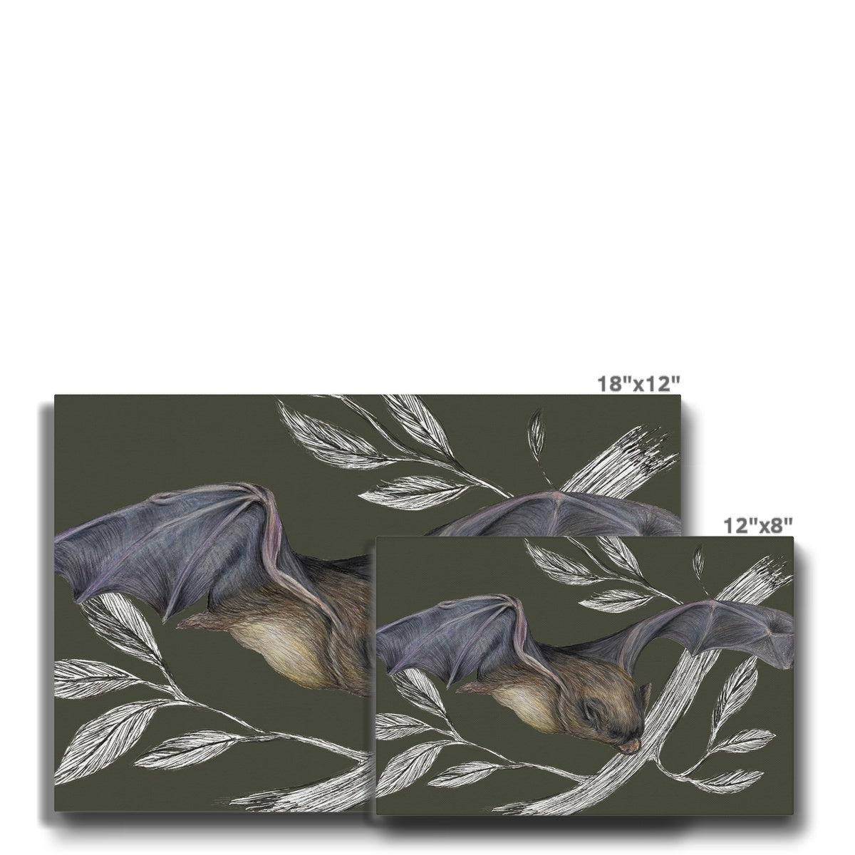 Bat Forest Canvas