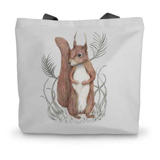 Squirrel Canvas Tote Bag