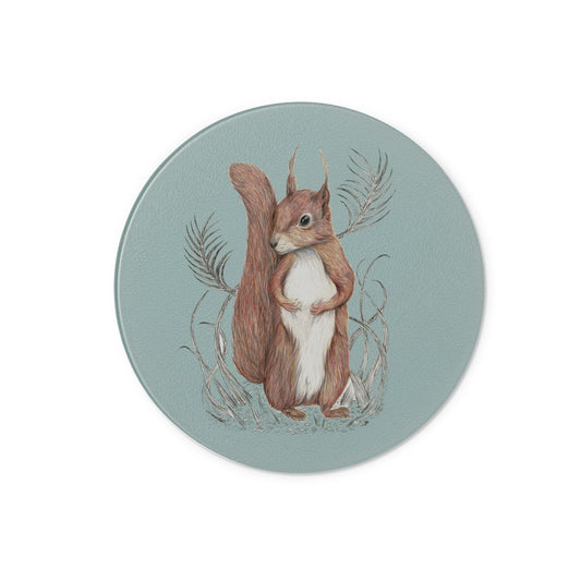 Squirrel Glass Chopping Board