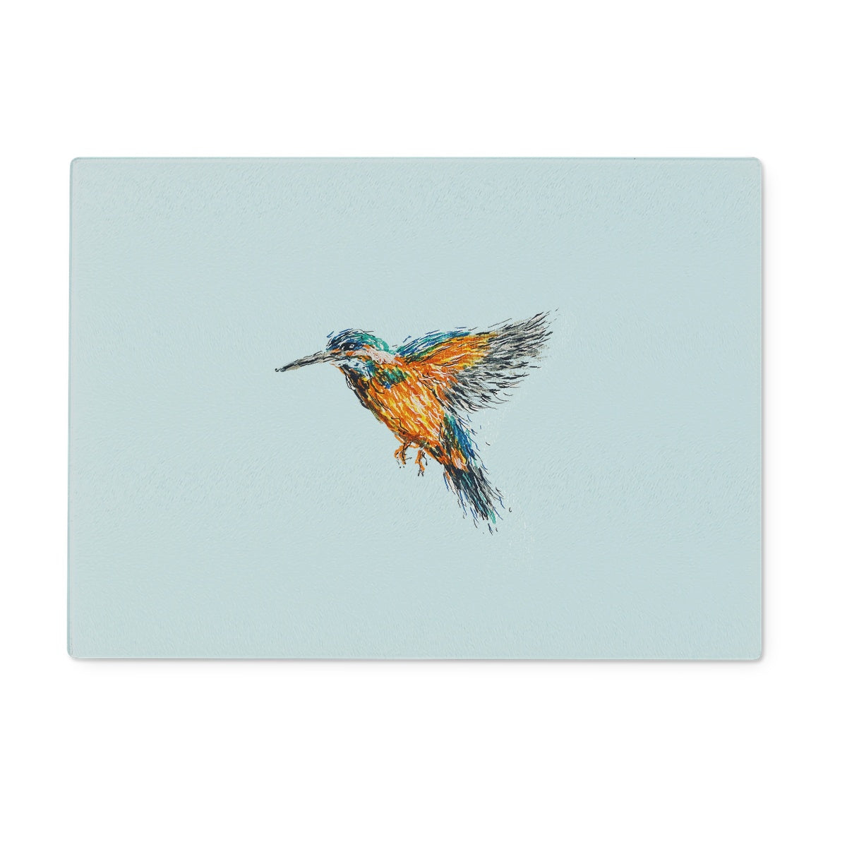 Kingfisher Glass Chopping Board