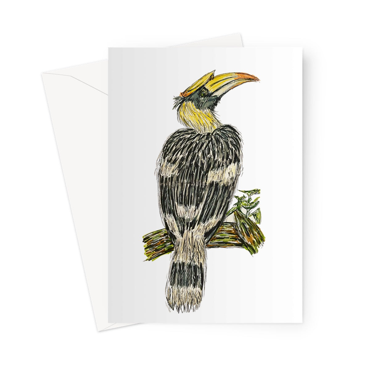 Hornbill Greeting Card