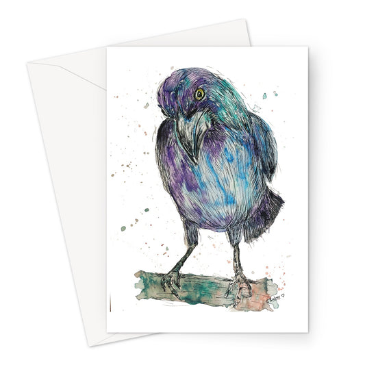 Crow Greeting Card