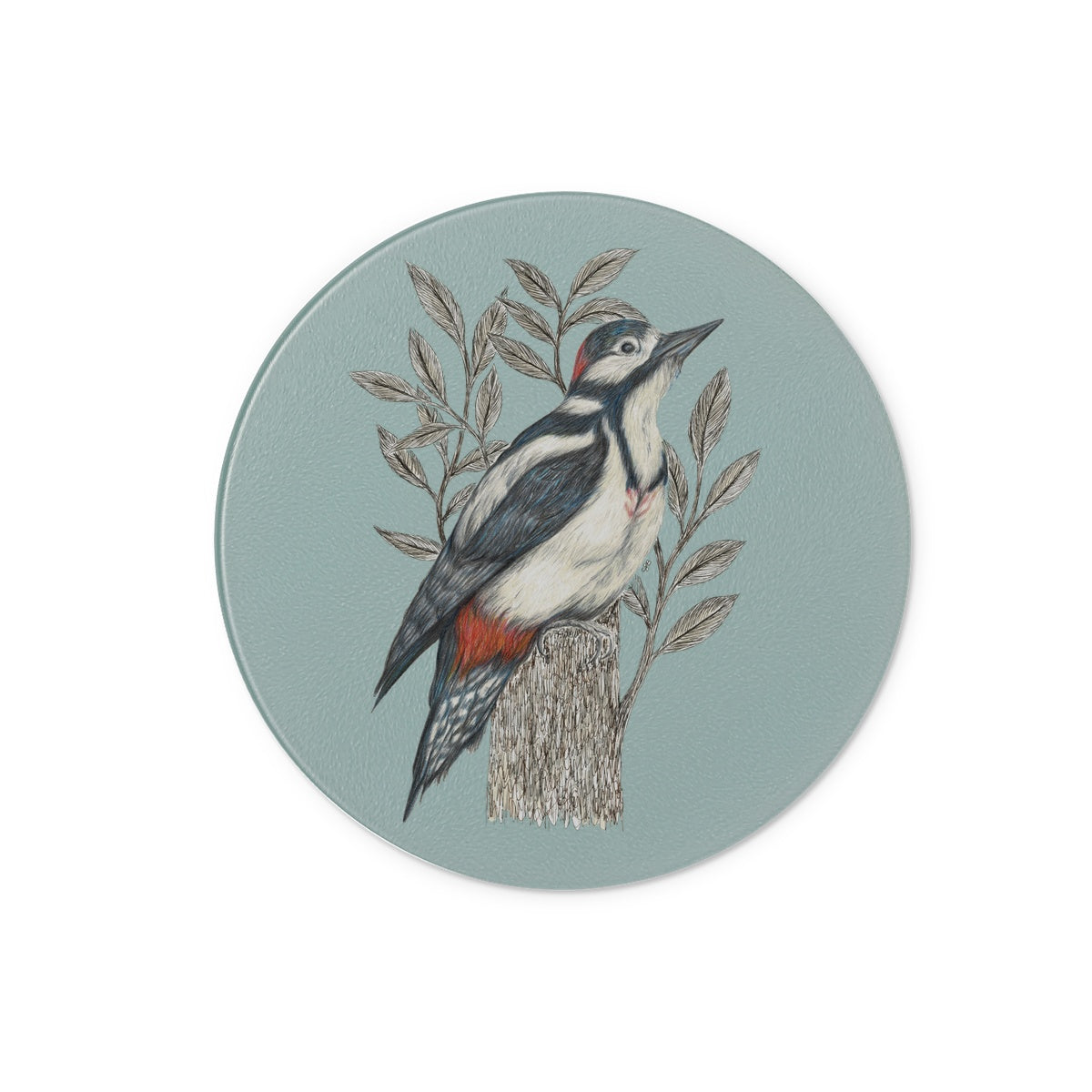 Woodpecker Glass Chopping Board