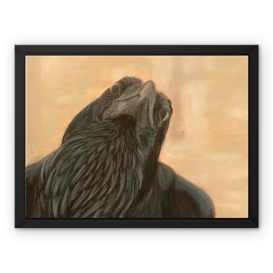 Raven Framed Canvas