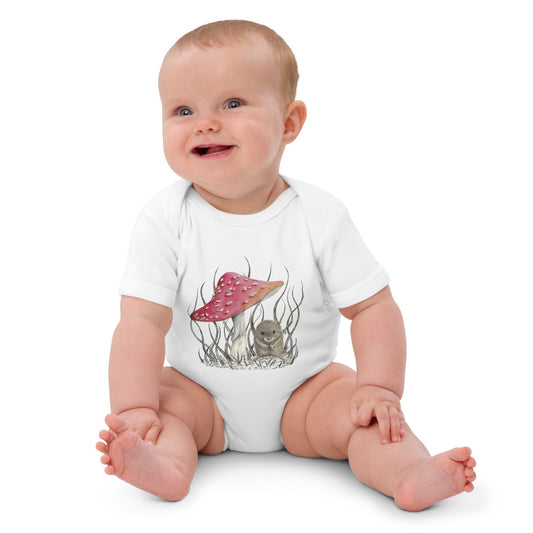 Organic cotton baby bodysuit Vole